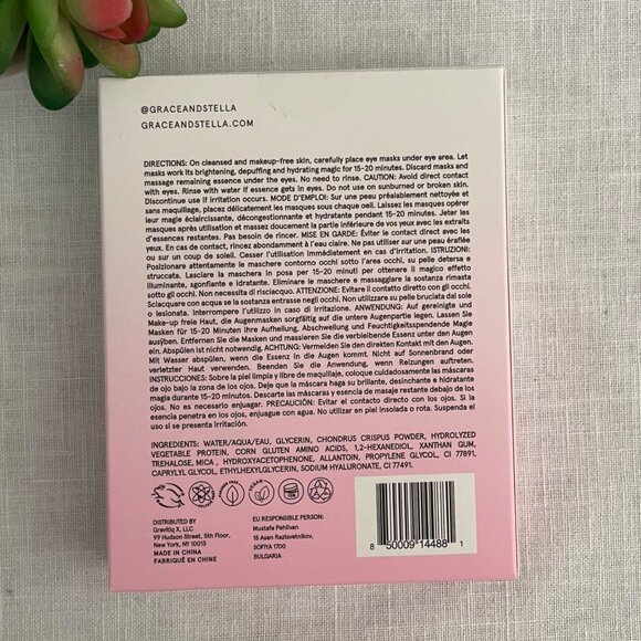 Grace and Stella Anti-Wrinkle and Energizing Eye Mask 6 Pairs Eye Patches - Picture 2 of 6